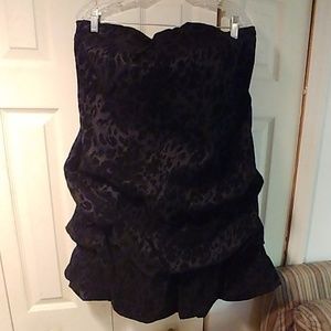 2x Black Leopard print cocktail dress